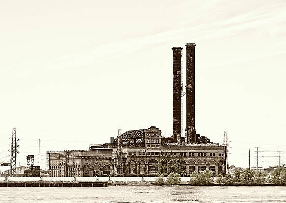 Sky Wall Art featuring the photograph Market Street Power Plant by Nicholas Blackwell