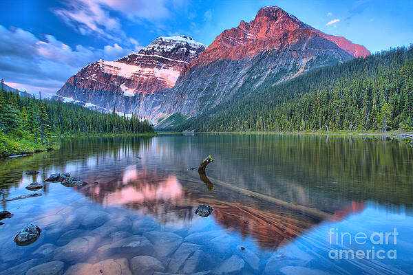 Majestic Mountain Reflection in Lake Wall Art
