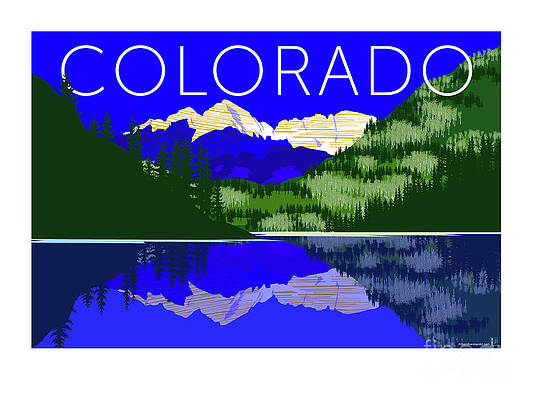 Digital Art - Maroon Bells Day by Sam Brennan