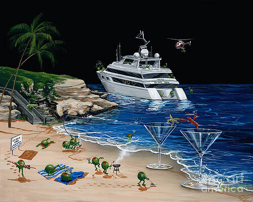Martini Cove La Jolla by Michael Godard