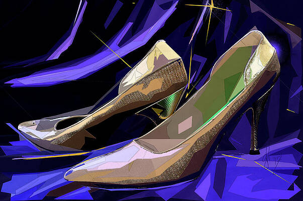 Reflection Wall Art featuring the digital art Mary's Mid-Century Moderne Collection No. 4 by Gina Harrison