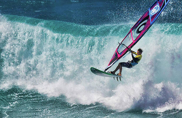 Athlete Wall Art featuring the photograph Maui Windsurfing Pro by Waterdancer