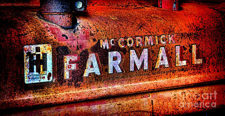 Vintage McCormick Farmall Tractor Wall Art