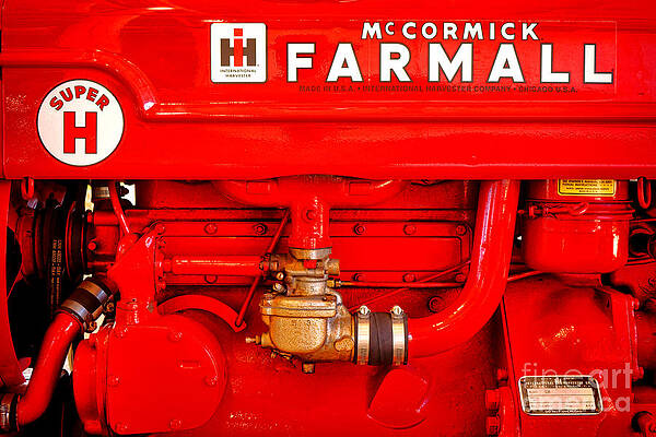 Wall Art featuring the photograph McCormick Farmall Super H by Olivier Le Queinec