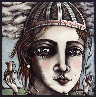 Painting - Medieval Herbalist by Valerie White