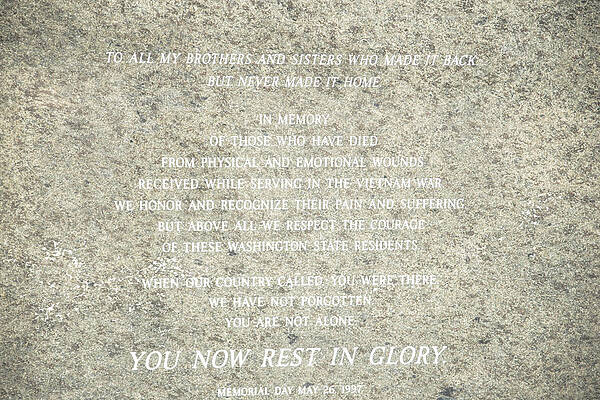 Washington Photograph - Memorial Day by Tom Cochran