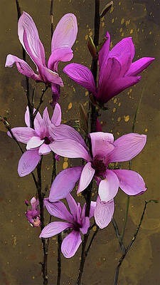 Blossom Digital Art - Memory Of A Lacquer Box by Gina Harrison