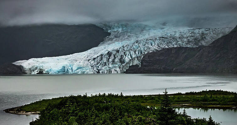Sky Photograph - Mendenhall Glacier by Ed Clark