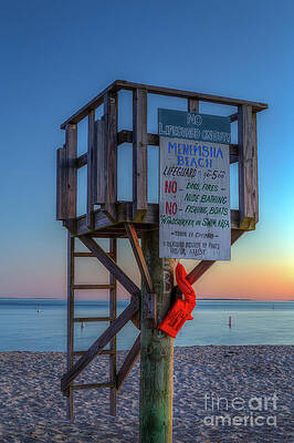 Massachusetts Wall Art featuring the photograph Menemsha Beach Morning Twilight I by Clarence Holmes