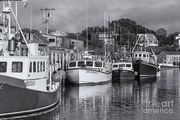 Massachusetts Wall Art featuring the photograph Menemsha Fishing Boats XIV by Clarence Holmes