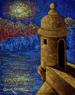 Night View of El Morro Wall Art