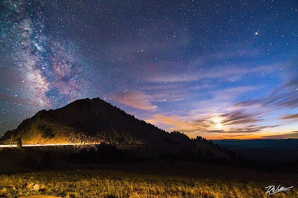 Milky Way Wall Art featuring the photograph Milky Way On The Rim by Russell Wells