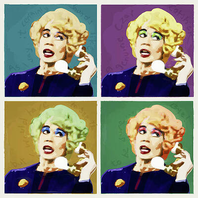 Miss Babs in Pop Art Style Digital Art