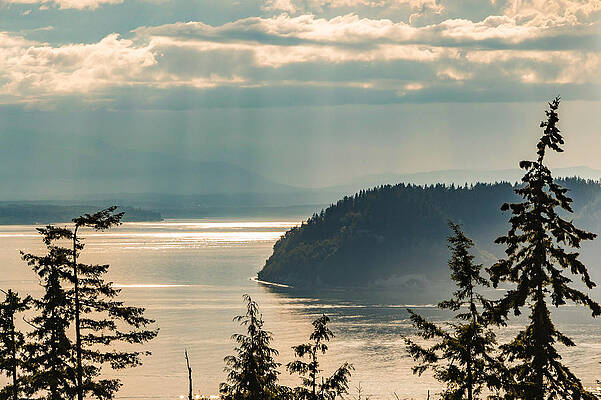 Sky Photograph - Misty Island by Ed Clark