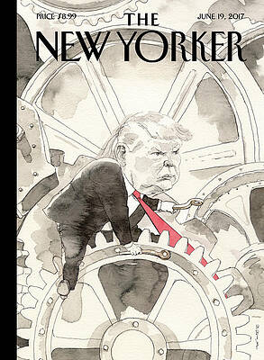 Donald Trump in Modern Times Drawing