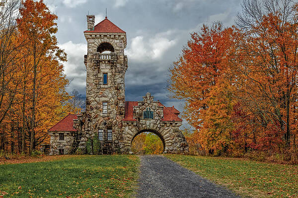 Historic Stone Castle in Autumn Photograph