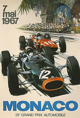 Monaco Grand Prix 1967 Digital Art
