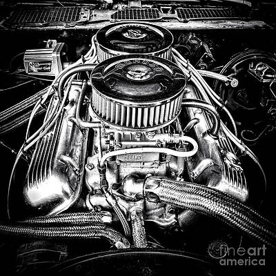 Detailed Engine Close-Up Photograph