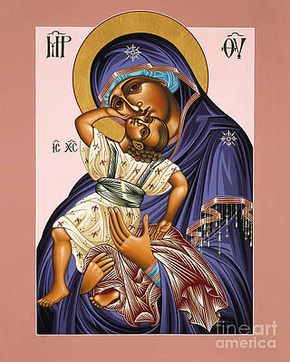 Mother Mary with Child Jesus Print