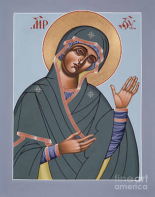 Wall Art featuring the painting Mother Of God She Who Hears The Cries Of The World 106 by William Hart McNichols