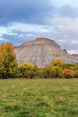 Fall Wall Art featuring the photograph Mt. Garfield And Fall by Jeff Stoddart