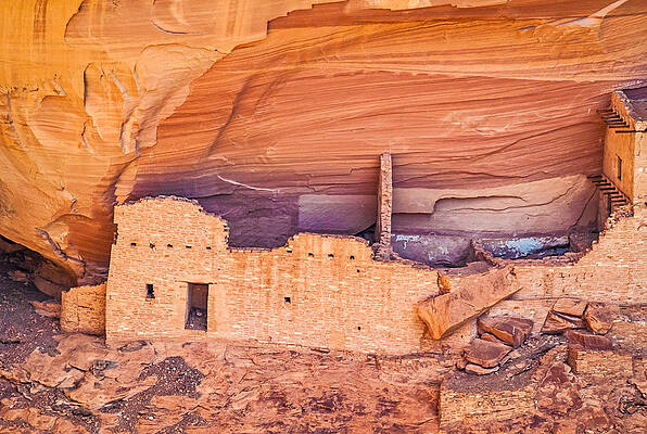 Wall Art featuring the photograph Mummy Cave Ruin Detail - Canyon De Chelly National Monument Photograph by Duane Miller