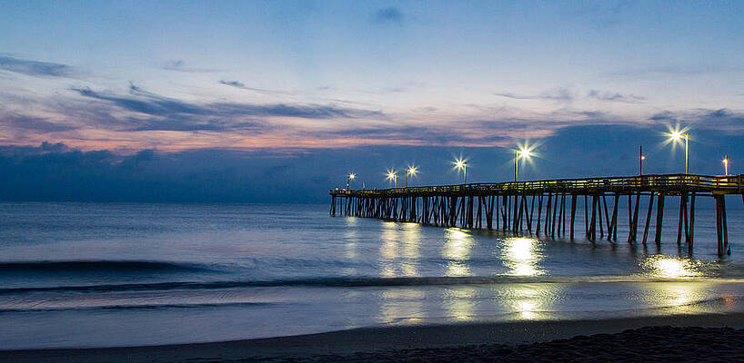 Obx Photograph - Nags Head Fishing Pier by Rob Narwid