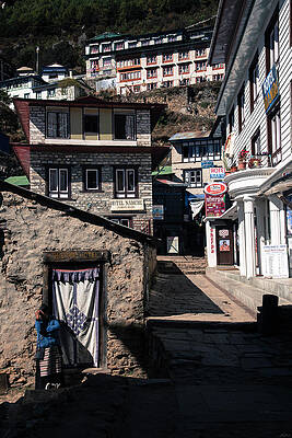 Nature Wall Art featuring the photograph Namche Bazaar Hotelier by Owen Weber