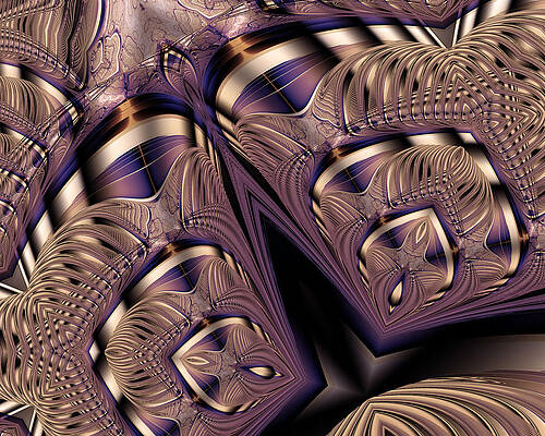 Unique Wall Art featuring the digital art Nefertiti by Vic Eberly