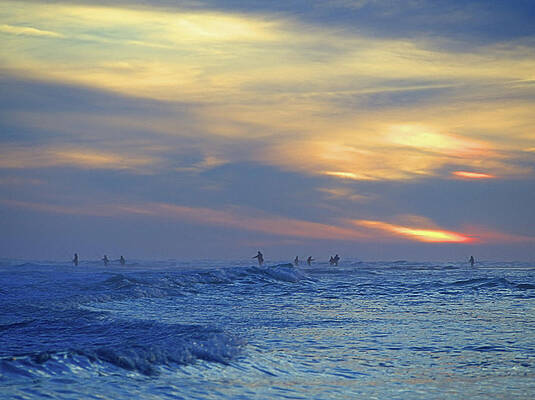 Wall Art featuring the photograph New Old Inlet Fishing by Robert Newman