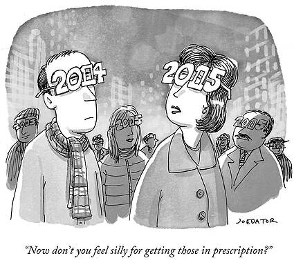 Celebration Drawing - New Years Eve Glasses by Joe Dator