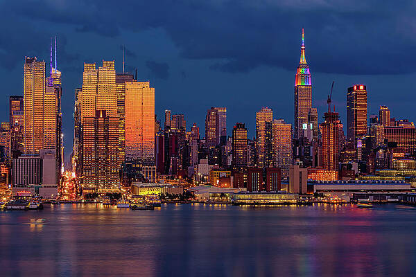 Nyc Wall Art featuring the photograph New York City Skyline Pride by Susan Candelario