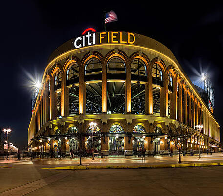 Citi Field Stadium at Night Wall Art