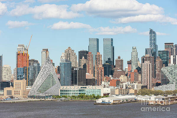 Wall Art featuring the photograph New York West 57th Street Skyline I by Clarence Holmes