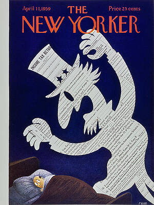 Tax Nightmare with Uncle Sam Painting