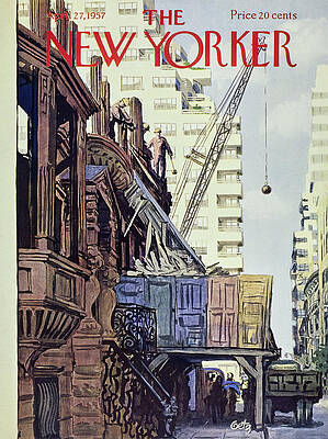 New Yorker Magazine Cover 1957 Wall Art