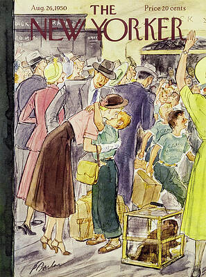 Wall Art featuring the painting New Yorker August 26 1950 by Perry Barlow