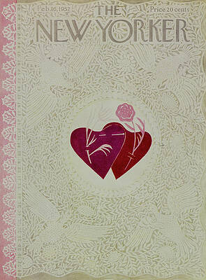 Vintage New Yorker Cover with Heart Wall Art