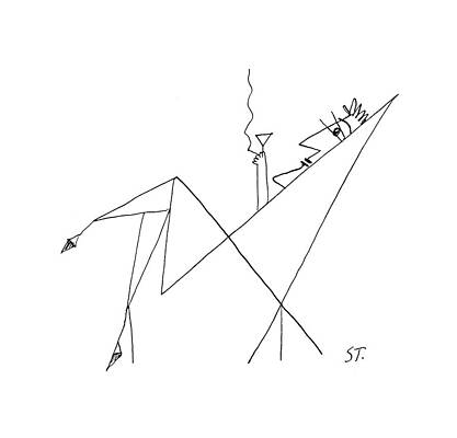 Abstract Figure Relaxing Wall Art