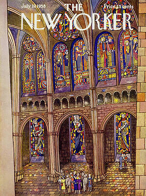 Tour Group in Grand Cathedral Wall Art