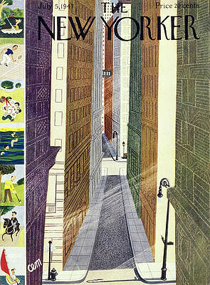 City Street Perspective Painting