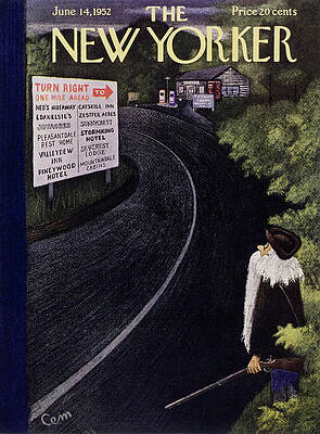 Cabin Painting - New Yorker June 14 1952 by Charles E Martin