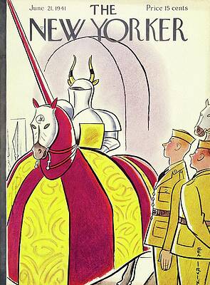 Museum Painting - New Yorker June 21 1941 by Rea Irvin