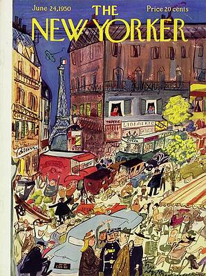 Bustling Parisian Street Scene Painting