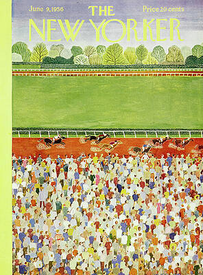 Crowded Day at the Races Wall Art