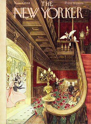 Elegant Ballroom with Ornate Staircase Wall Art