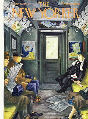 Vintage Subway Ride Scene Wall Art