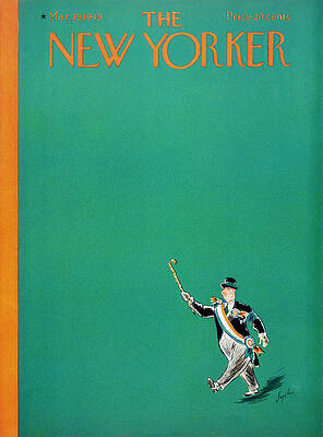 Holding Painting - New Yorker March 19, 1949 by Constantin Alajalov