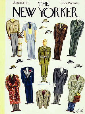 War Painting - New Yorker June 16 1945 by Constantin Alajalov