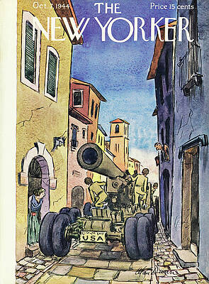 War Painting - New Yorker October 7, 1944 by Alan Dunn